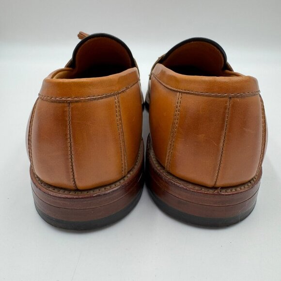 Allen Edmonds Wingham Tassel Loafers Tan Leather Mens Size 9.5D Classic Slip-On - Picture 4 of 9